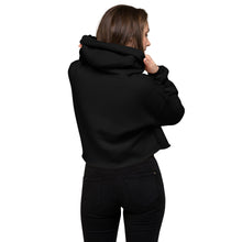 Load image into Gallery viewer, Crop Hoodie with White Logo