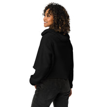 Load image into Gallery viewer, Crop Hoodie with Sage Green Logo