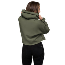 Load image into Gallery viewer, Crop Hoodie with White Logo