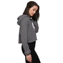 Load image into Gallery viewer, Crop Hoodie with White Logo