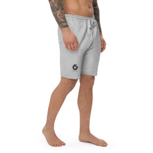 Load image into Gallery viewer, Men&#39;s Fleece Shorts with Black Logo
