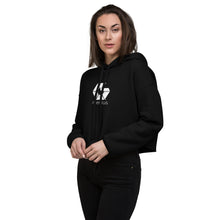 Load image into Gallery viewer, Crop Hoodie with White Logo
