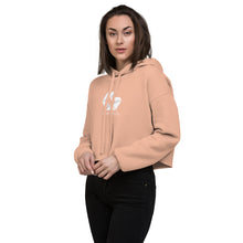 Load image into Gallery viewer, Crop Hoodie with White Logo
