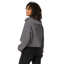 Load image into Gallery viewer, Crop Hoodie with Sage Green Logo
